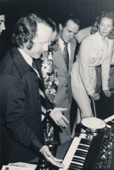 Tom Rhea explaining the MiniMoog and Moog 1130 Percussion Controller, ca. 1970